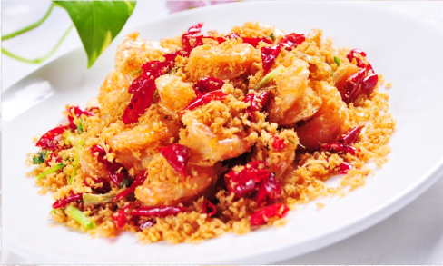 Baked King Prawn Salty Egg Yolk